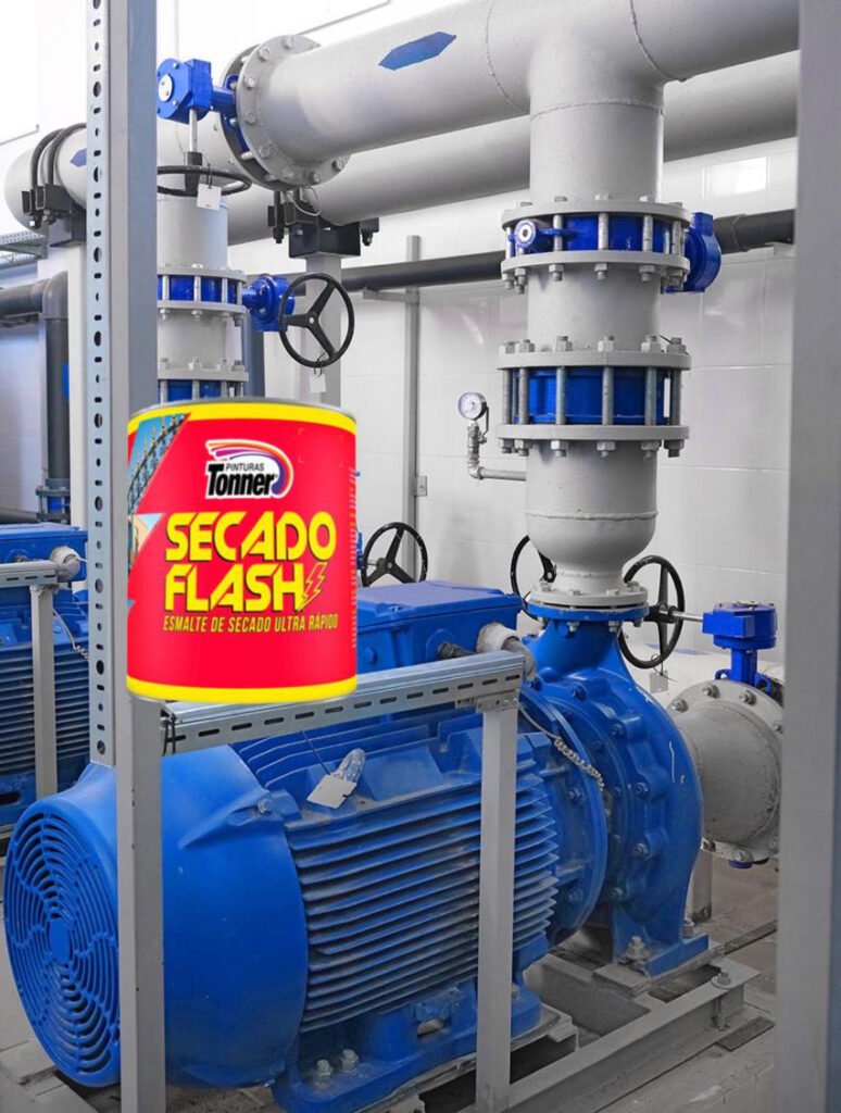 Esmalte secado rapido en industria